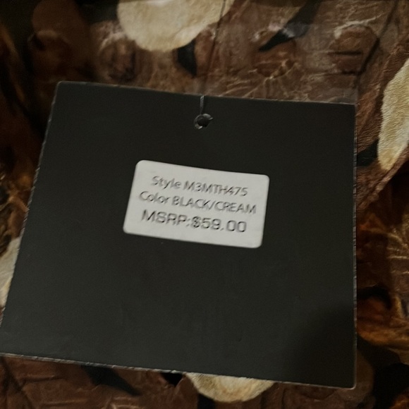 Brown Patterned Blouse - Picture 4 of 5